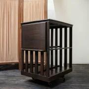 Old wooden revolving library