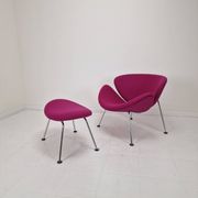 Orange Slice Chair with Ottoman by Pierre Paulin for Artifort, 1980s