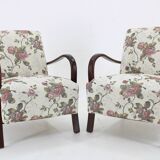 1960s Pair of Resored Armchairs , Czechoslovakia