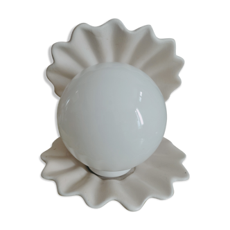 Shell and opaline lamp