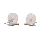 Pair of space age design lamps 70, murano
