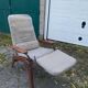 Scandinavian llama armchair foot vintage compass