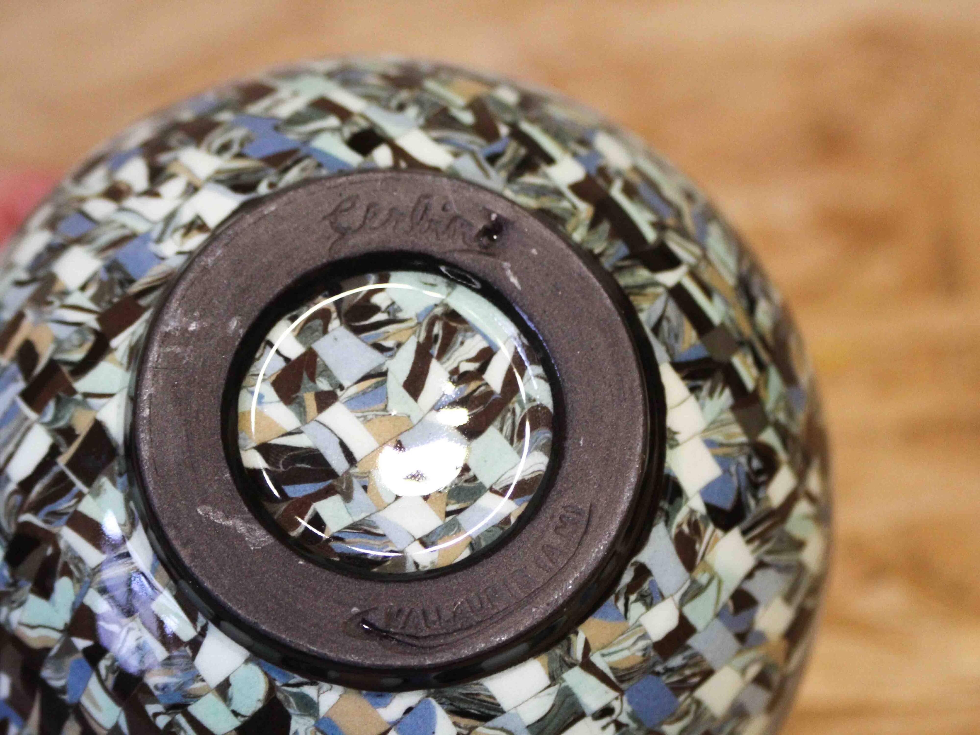 Ceramic flower holder by Jean Gerbino Vallauris