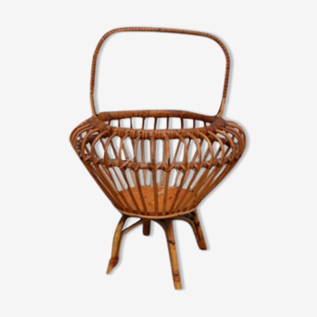 Wicker basket, basket, worker