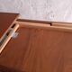 Scandinavian type table with integrated extension