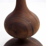 Scandinavian teak candle holder