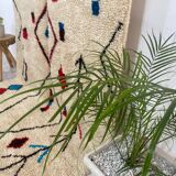 Handmade wool Berber rug 163 X 92 CM