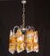 Italian Design "Twisters" Round Chandelier by Mazzega, 1970
