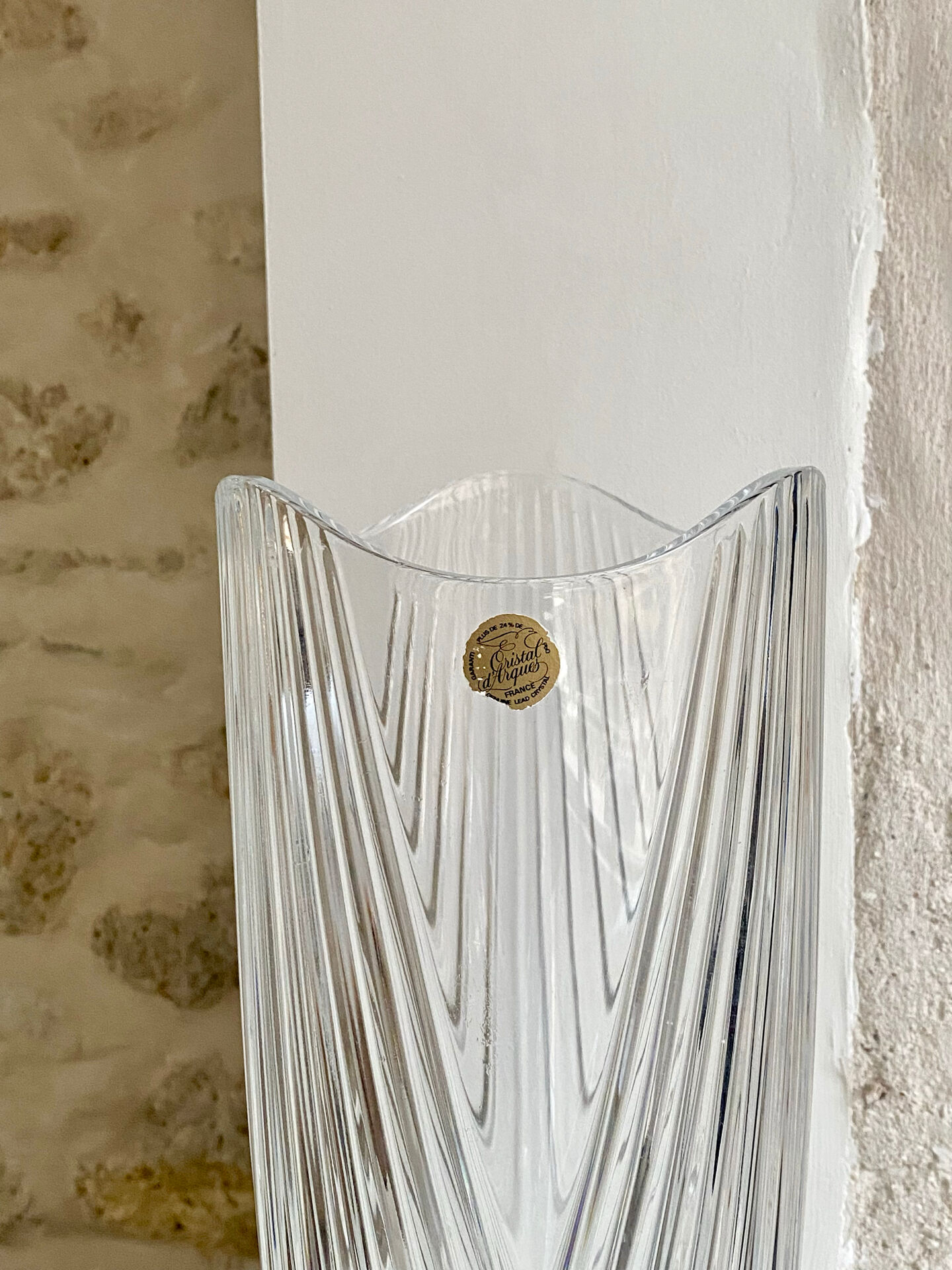 Crystal vase from Arques