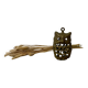Brass owl tealight holder