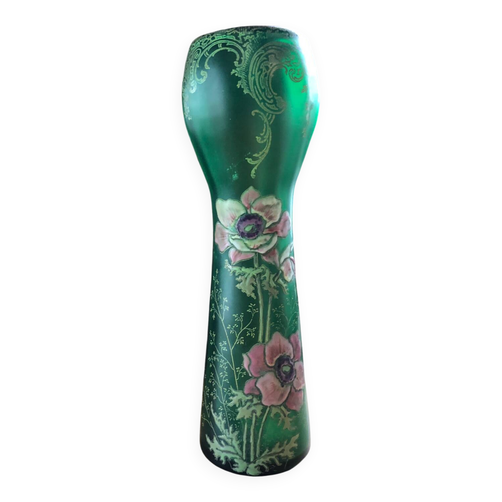 Enamelled vase Legras