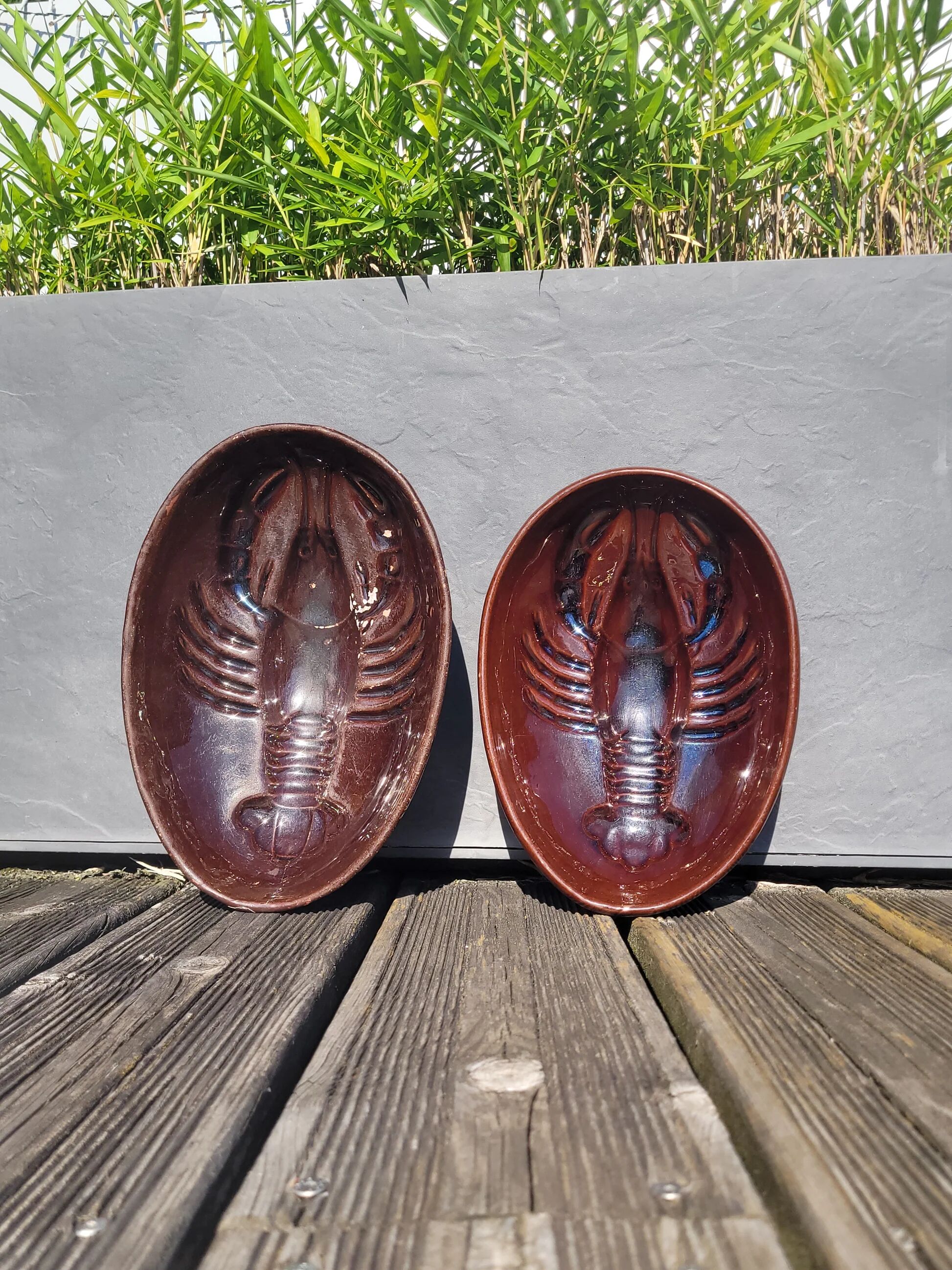 Lot de 2 moules à terrine homard