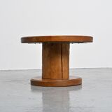 Circular coffee table, popular art 1960