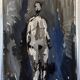 1973 Mid-Century Modern Swedish "In the Shadows" Nude Oil Painting, Framed