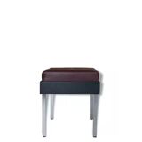 Strafor stool from the 50s, chrome and imitation leather