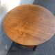 Round coffee table in solid oak