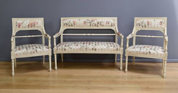 Salon Banquette et Fauteuils, style Louis XVI – 2ème partie XXe