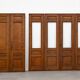 6 solid oak partition doors, 277cm in height (exceptional model)