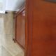 3-drawer chest of drawers in Louis XV style cherry wood, 1980s
