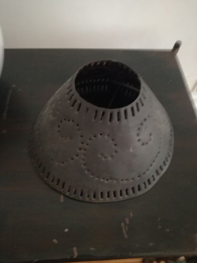 abat-jour de lampe en fer ajouré