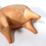 Pique flowers " goat " Mexican ceramic, 70s