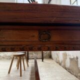 XXL table in solid dark walnut 3m