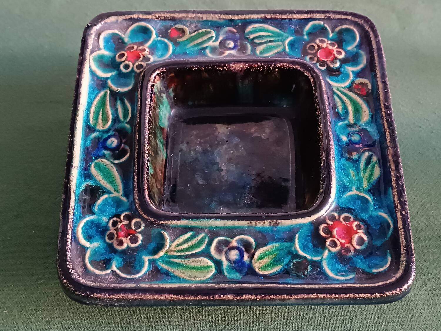 Schramberg stoneware and crystal emptying cup 1970