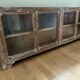 Vitrine ancienne birmane en teck