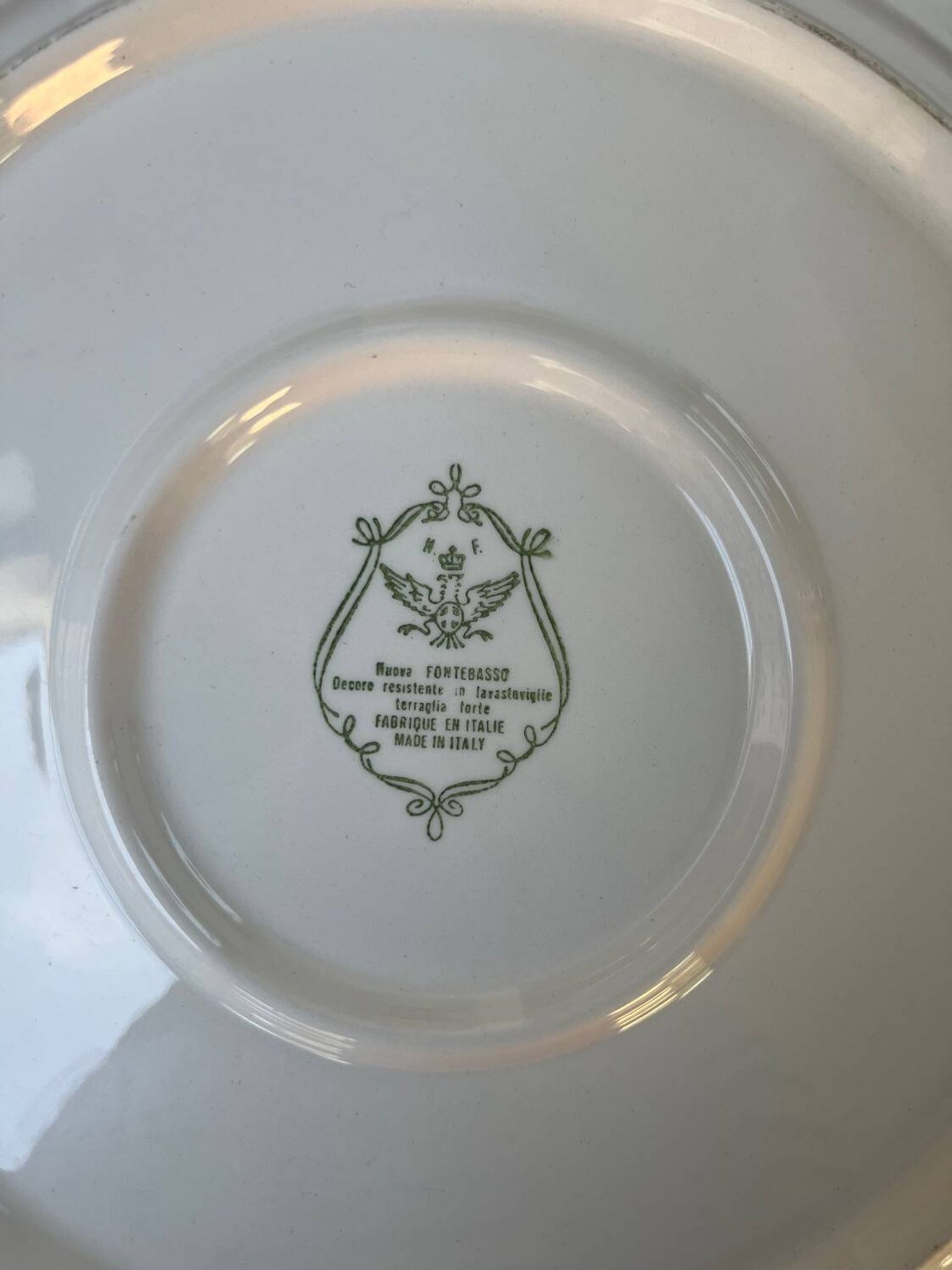 Plat Nuova Fontebasso décor campagne