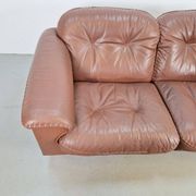 DS101 2-Seater Sofa in Leather from de Sede, 1970s
