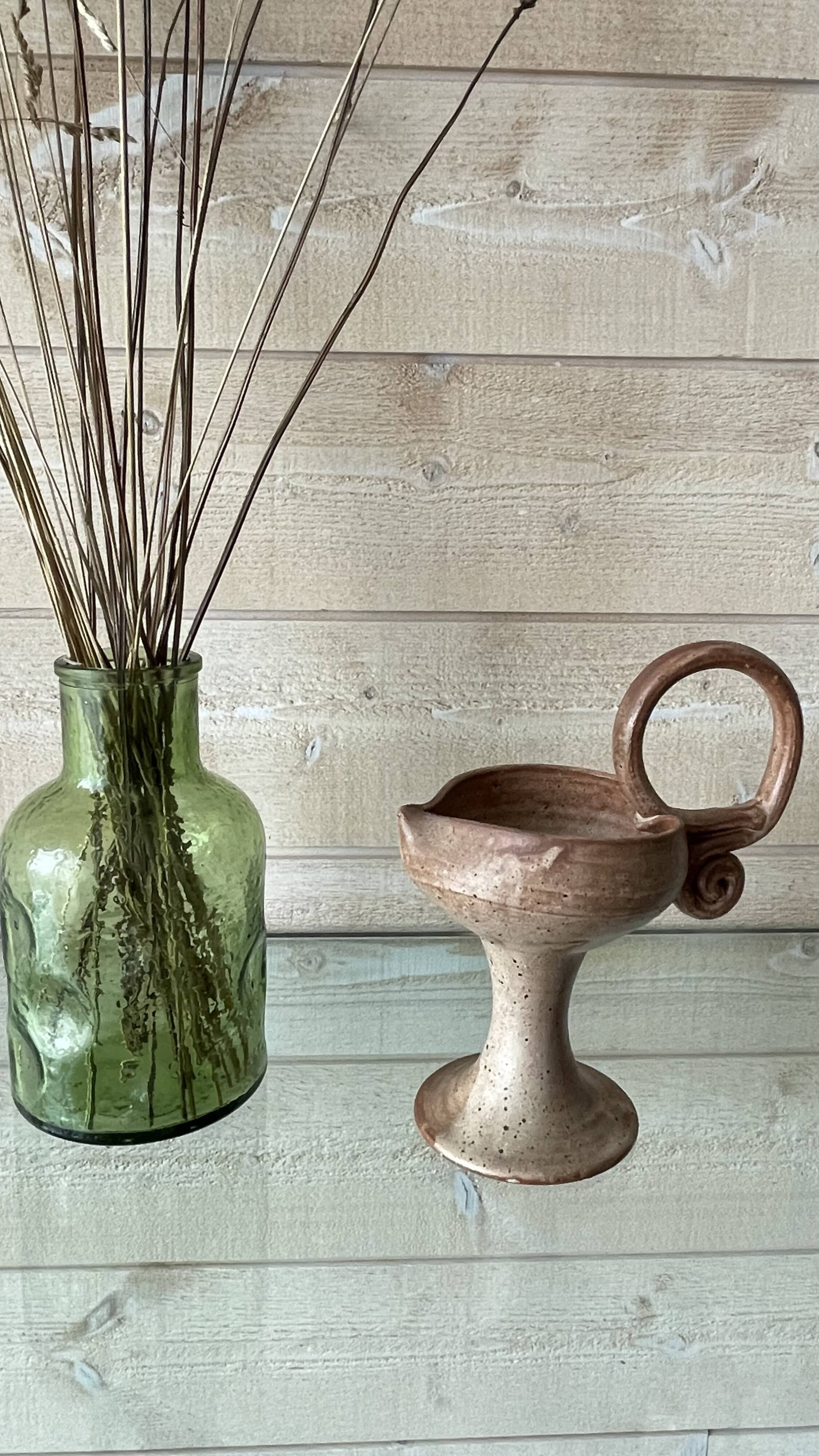 Sandstone candle holder