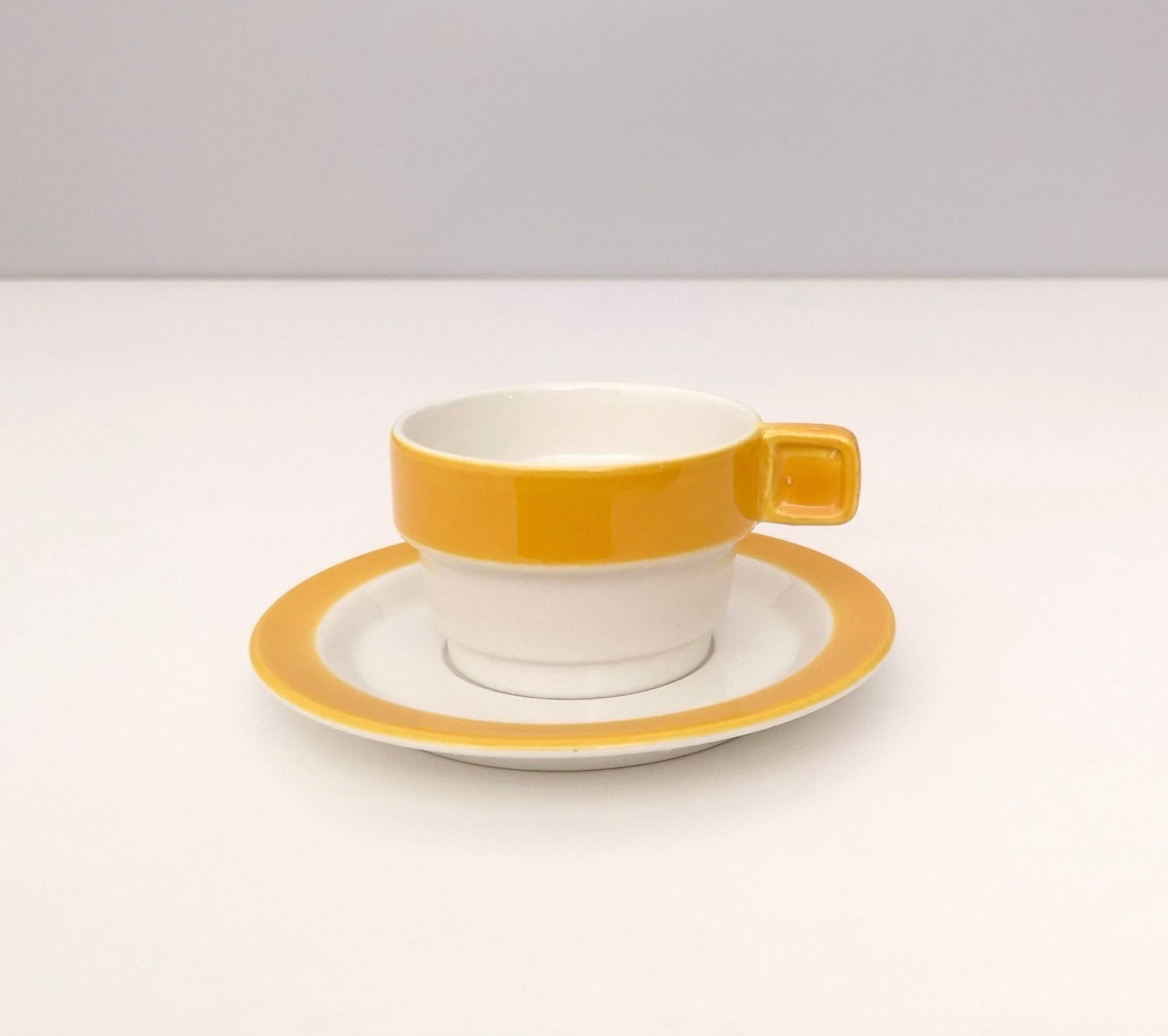 16-Piece Coffee/Teapot Set by Riccardo Schweizer Prod. by Pagnossin Ceramica