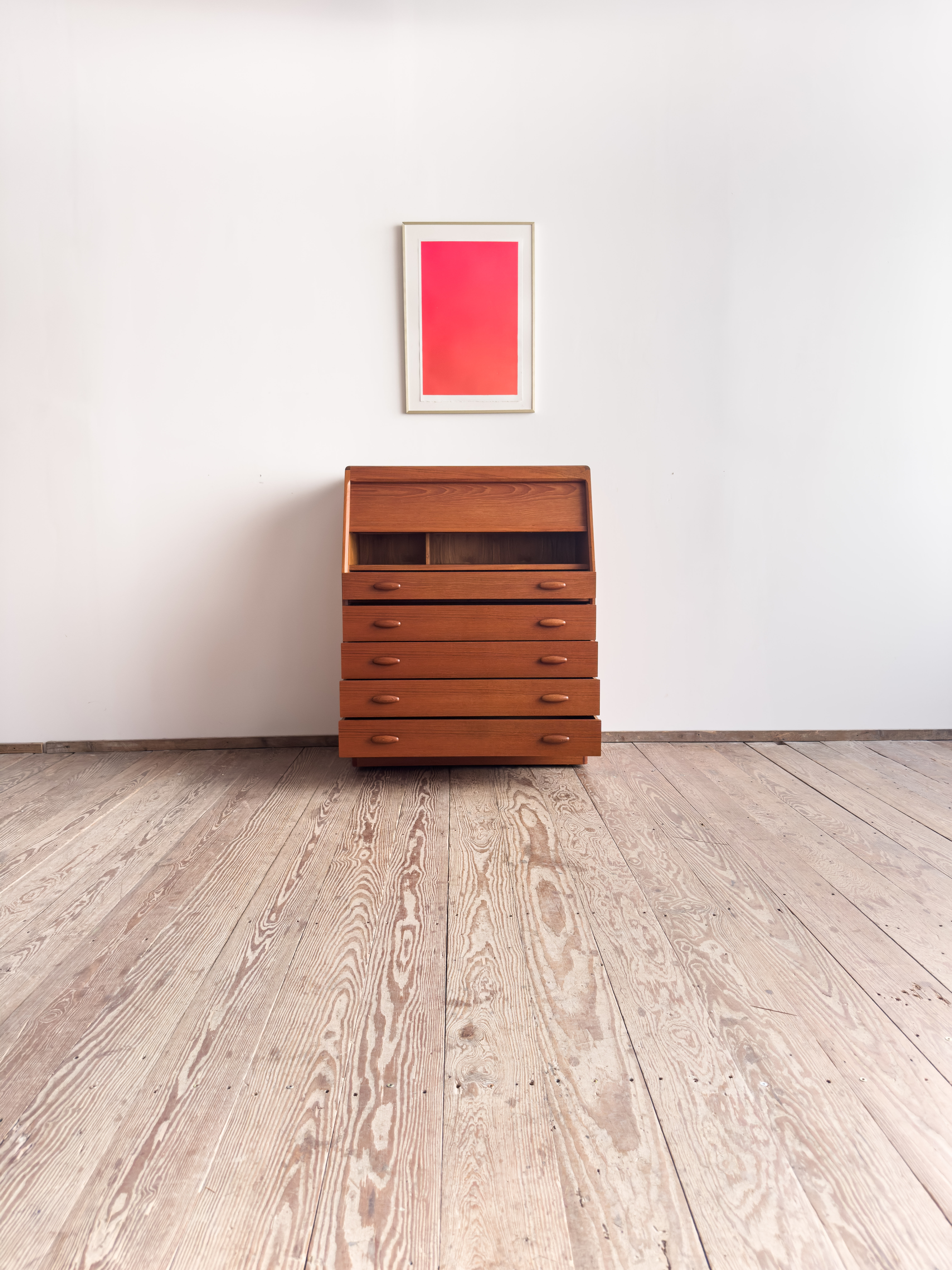 Teak Secretary Dyrlund Denmark Mid Century Desk