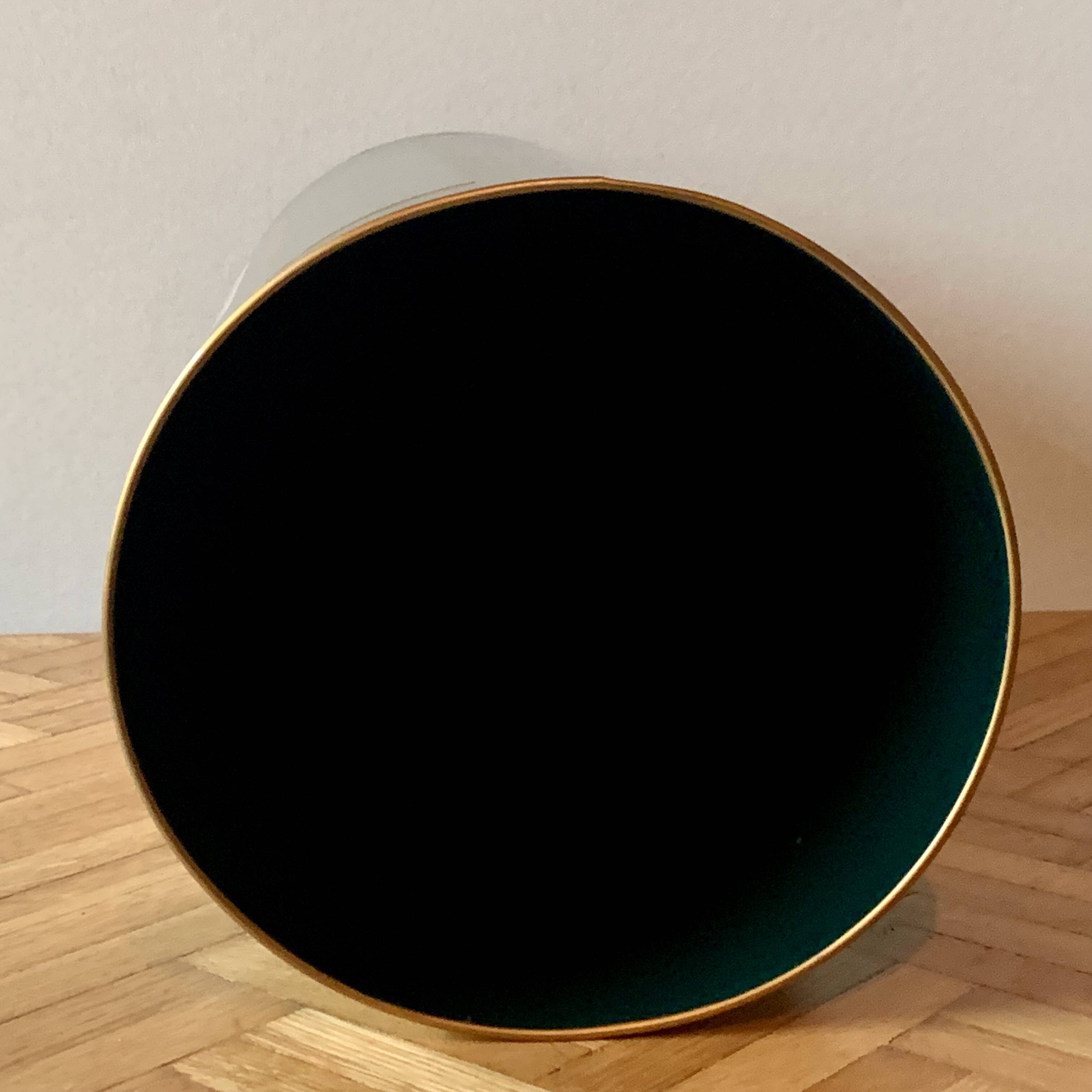 Old enameled sheet metal umbrella stand - duck decoration