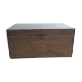 Old wooden travel chest