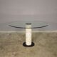 Round table with glass surface