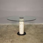 Round table with glass surface