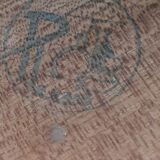 Table lamp bedside wood and vintage nature signed 1970