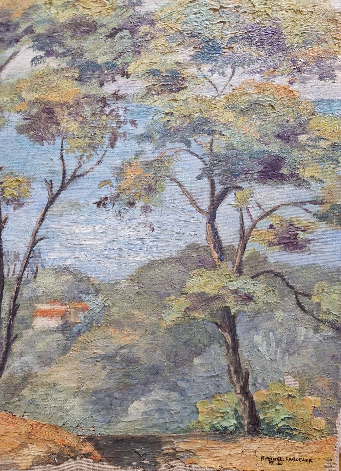Tableau peinture mer Océan