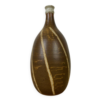 Vase bouteille grès pyrité, Saint Philibert