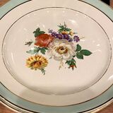 6 flat plates in half-porcelain Badonviller