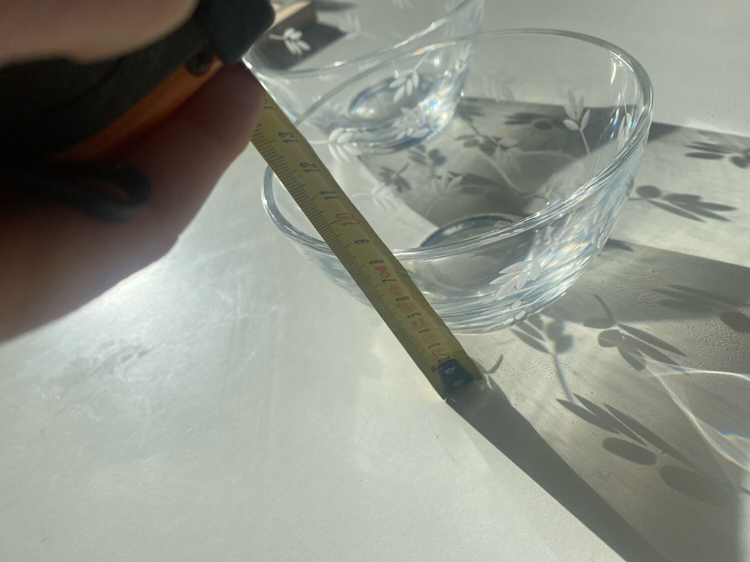 2 crystal bowls JG Durand