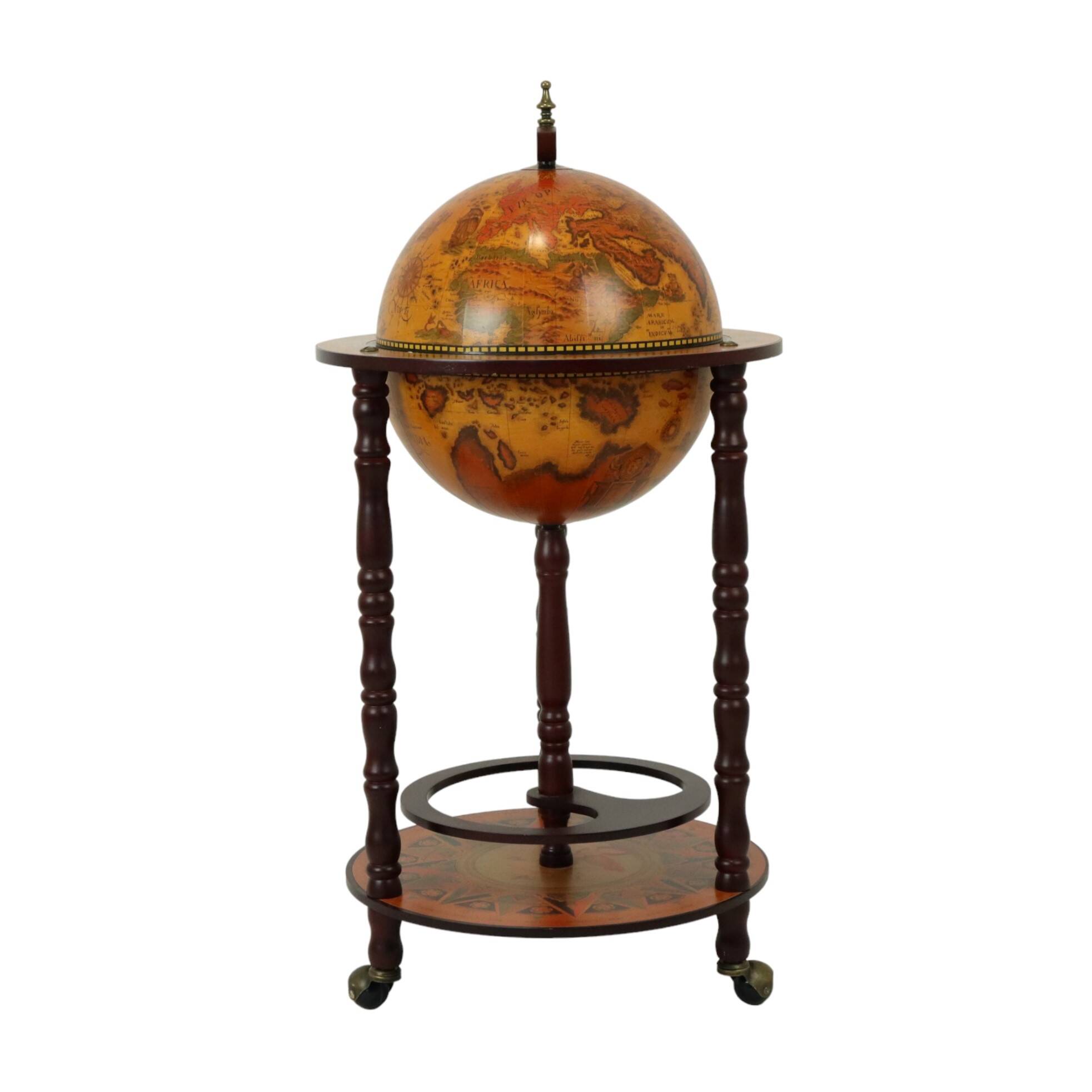 Beautiful World Globe Globe Bar Barglobe Antique Model Drinks Cabinet 87cm