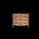Louis XV style chest of drawers, solid raw oak, 1920.