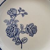 Old St Amand flat plates, blue roses