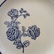 Old St Amand flat plates, blue roses
