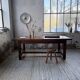 Rustic farmhouse table, solid oak, 2m