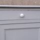 Parisian sideboard 2 doors 2 drawers buckwheat gray solid oak