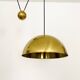 Large Adjustable Double Posa44 Brass Pendant Lamp by Florian Schulz