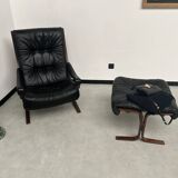2 "Siesta" armchairs with their ottomans by Ingmar Relling, circa 1970